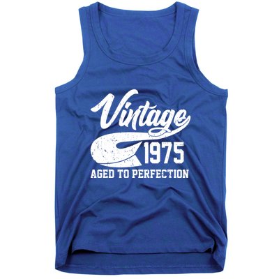 Sporty Vintage 1975 Aged To Perfection 50th Birthday Tank Top