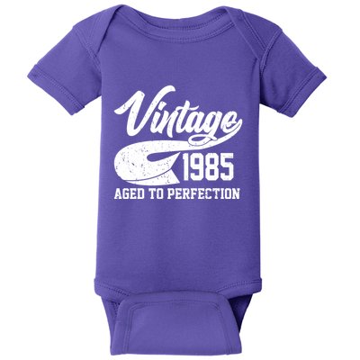 Sporty Vintage 1985 Aged To Perfection 40th Birthday Baby Bodysuit