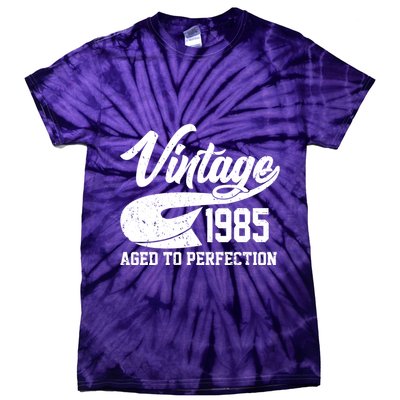Sporty Vintage 1985 Aged To Perfection 40th Birthday Tie-Dye T-Shirt