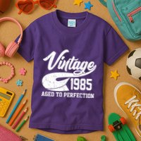 Sporty Vintage 1985 Aged To Perfection 40th Birthday Kids T-Shirt