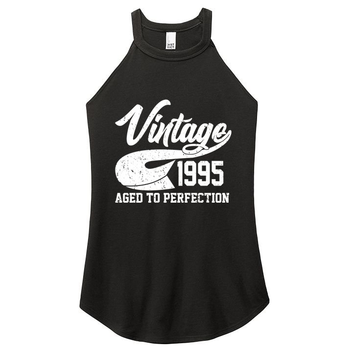 Sporty Vintage 1995 Aged To Perfection 30th Birthday Women's Perfect Tri Rocker Tank