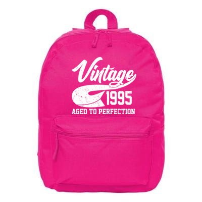 Sporty Vintage 1995 Aged To Perfection 30th Birthday 16 in Basic Backpack