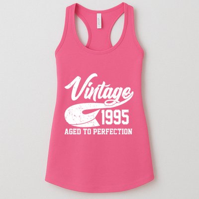 Sporty Vintage 1995 Aged To Perfection 30th Birthday Womens Tank Top
