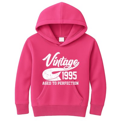 Sporty Vintage 1995 Aged To Perfection 30th Birthday Kids Hoodie