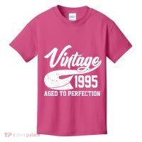 Sporty Vintage 1995 Aged To Perfection 30th Birthday Kids T-Shirt