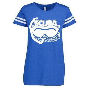 Scuba Vbs 2024 Vacation Bible School Christian Summer Camp Gift Enza Ladies Jersey Football T-Shirt