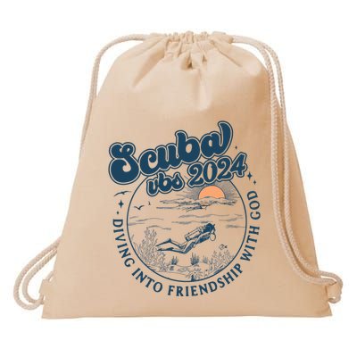 Scuba Vbs 2024 Diving Into Friendship With God Underwater Drawstring Bag