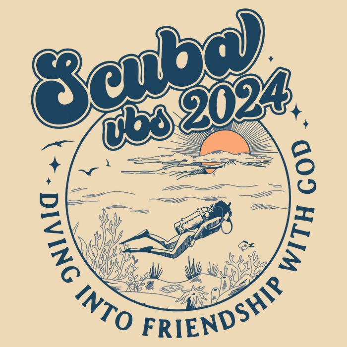 Scuba Vbs 2024 Diving Into Friendship With God Underwater Drawstring Bag
