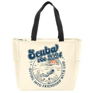 Scuba Vbs 2024 Diving Into Friendship With God Underwater Zip Tote Bag