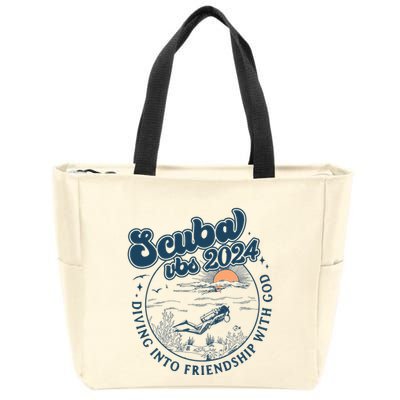 Scuba Vbs 2024 Diving Into Friendship With God Underwater Zip Tote Bag