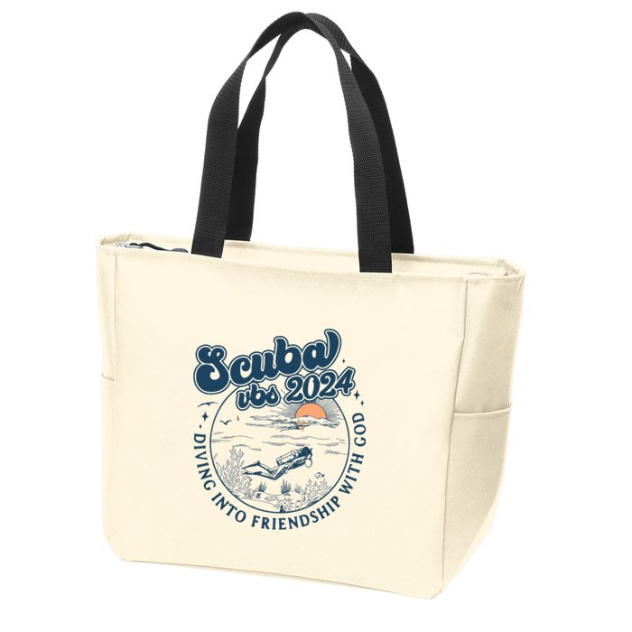 Scuba Vbs 2024 Diving Into Friendship With God Underwater Zip Tote Bag