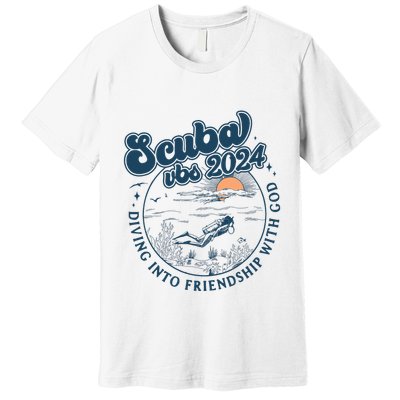 Scuba Vbs 2024 Diving Into Friendship With God Underwater Premium T-Shirt