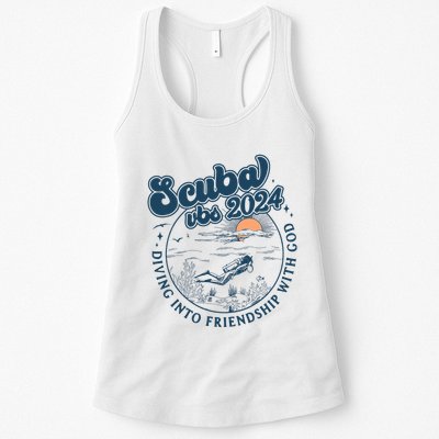 Scuba Vbs 2024 Diving Into Friendship With God Underwater Womens Tank Top
