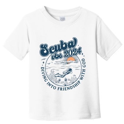 Scuba Vbs 2024 Diving Into Friendship With God Underwater Toddler T-Shirt