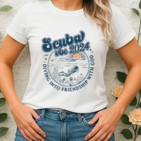 Scuba Vbs 2024 Diving Into Friendship With God Underwater Womens T-Shirt