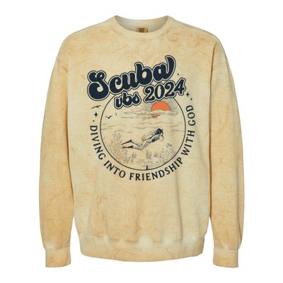 Scuba Vbs 2024 Diving Into Friendship Colorblast Crewneck Sweatshirt