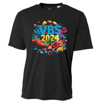 Scuba Vbs 2024 Vacation Bible School Diving Into Friendship Cooling Performance Crew T-Shirt