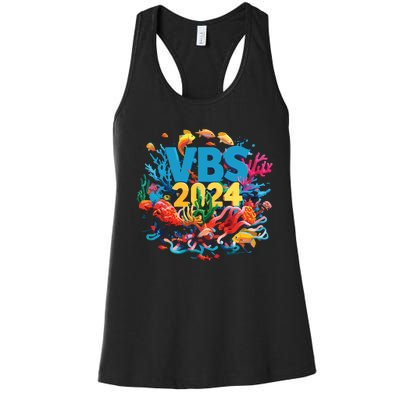 Scuba Vbs 2024 Vacation Bible School Diving Into Friendship Women's Racerback Tank