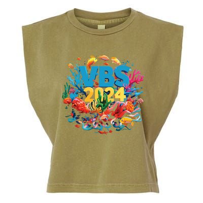 Scuba Vbs 2024 Vacation Bible School Diving Into Friendship Garment-Dyed Women's Muscle Tee