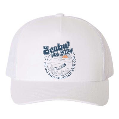 Scuba Vbs 2024 Diving Into Friendship With God Underwater Yupoong Adult 5-Panel Trucker Hat