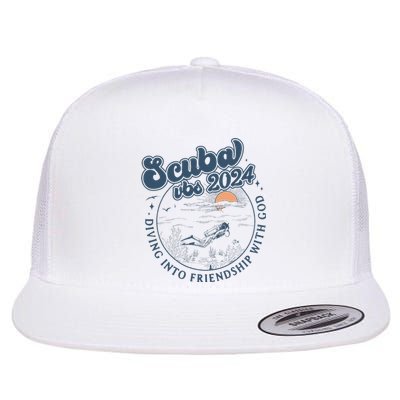 Scuba Vbs 2024 Diving Into Friendship With God Underwater Flat Bill Trucker Hat