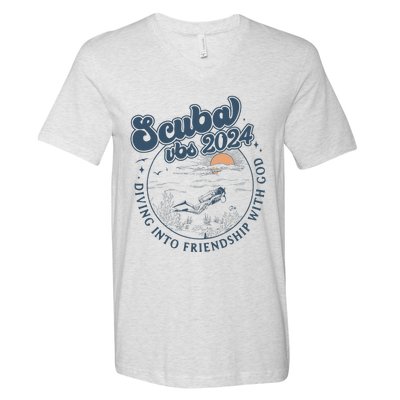 Scuba Vbs 2024 Friendship With God V-Neck T-Shirt