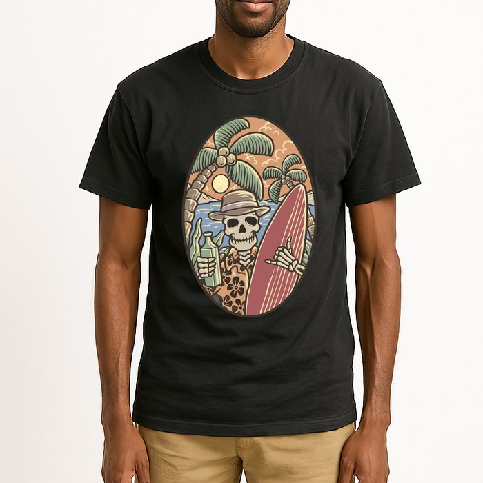 Skeleton Vacation Tall T-Shirt