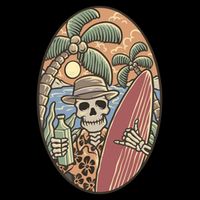 Skeleton Vacation Tall T-Shirt