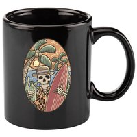 Skeleton Vacation 11oz C Handle Ceramic Mug
