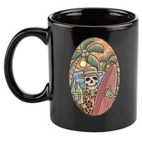 Skeleton Vacation 11oz C Handle Ceramic Mug