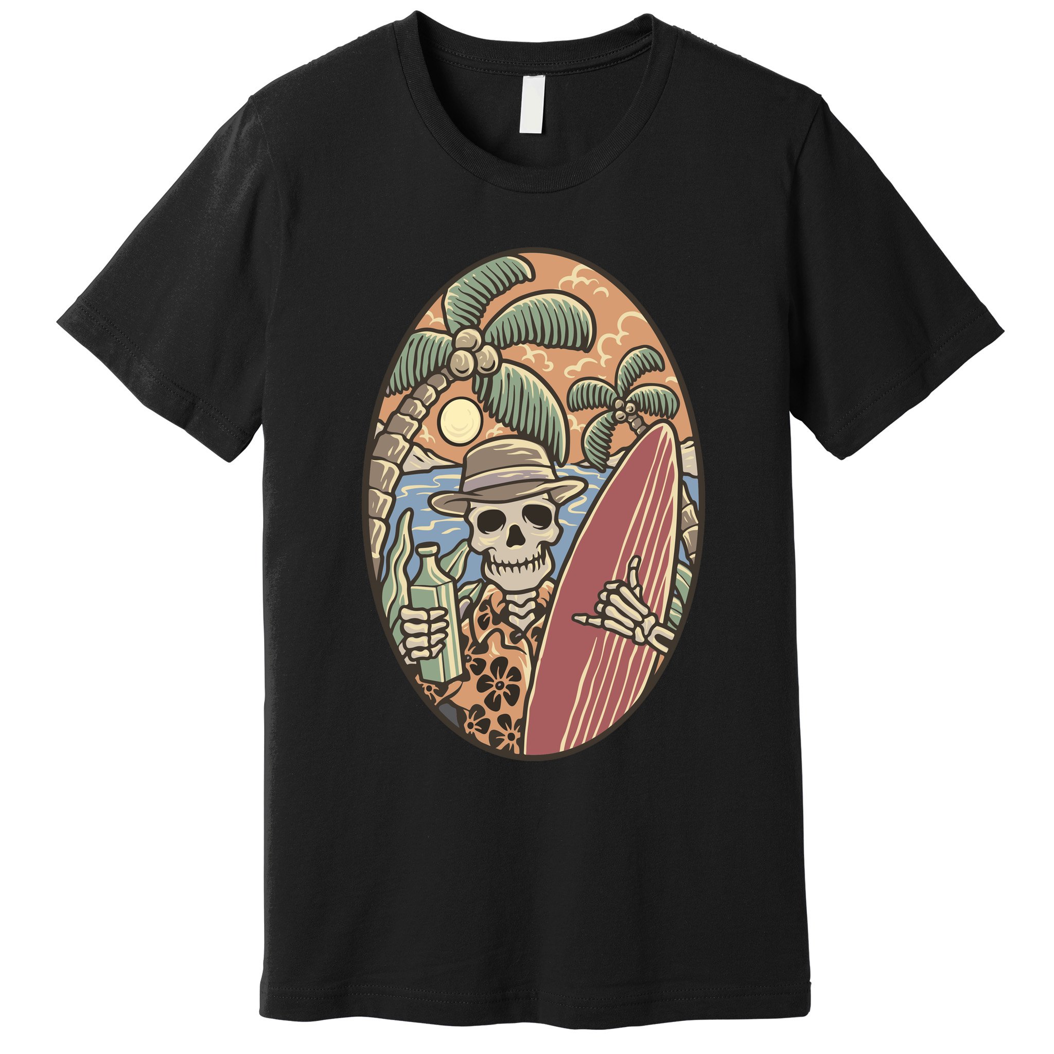 Skeleton Vacation Premium T-Shirt