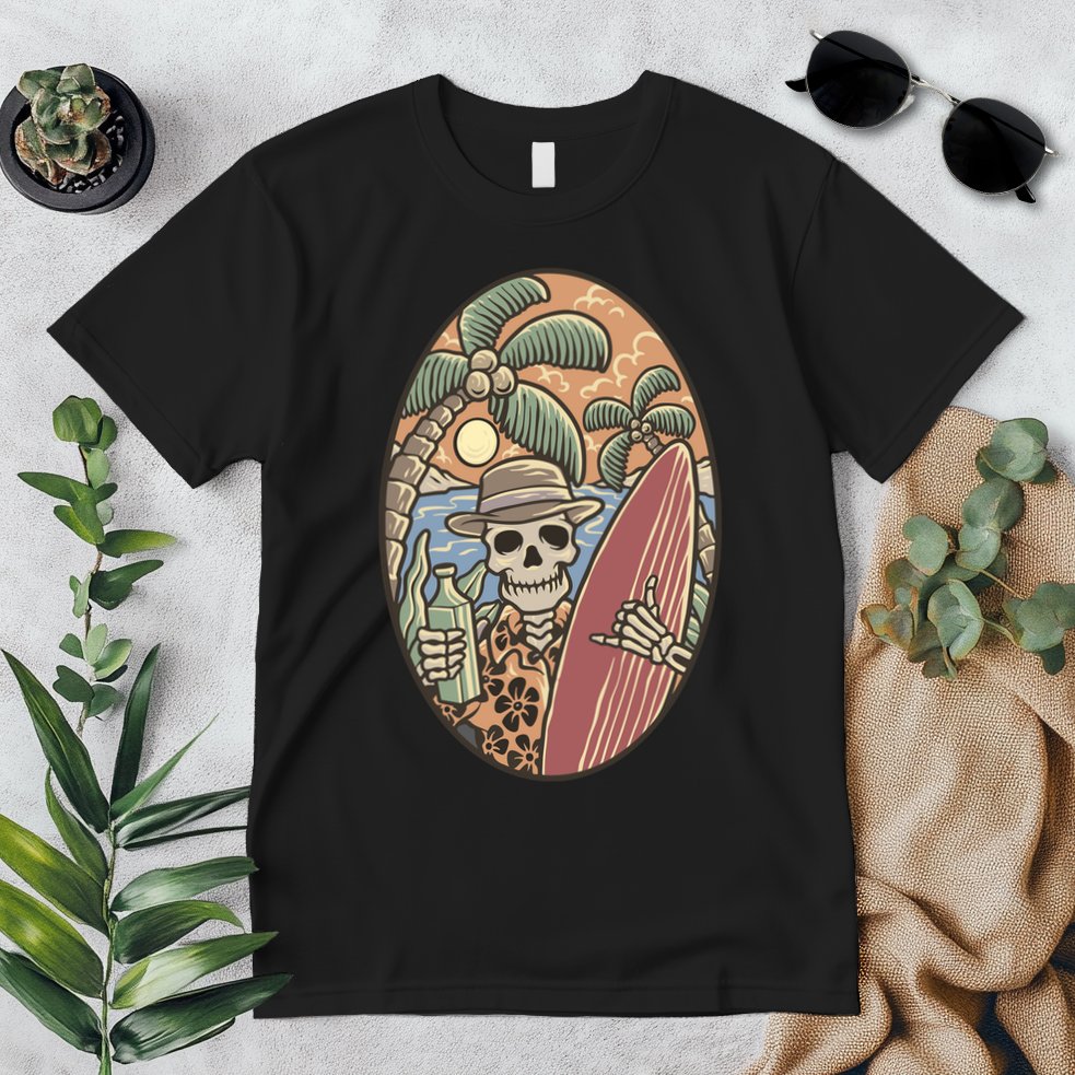 Skeleton Vacation Premium T-Shirt