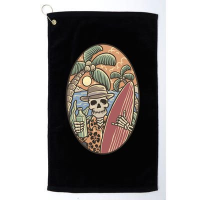 Skeleton Vacation Golf Towel