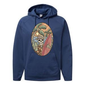 Skeleton Vacation Performance Fleece Hoodie