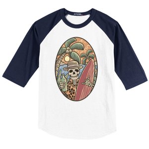 Skeleton Vacation Baseball Sleeve Shirt