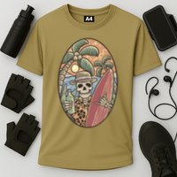 Skeleton Vacation Cooling Performance Crew T-Shirt