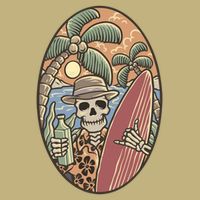 Skeleton Vacation T-Shirt