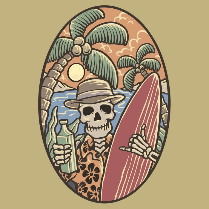 Skeleton Vacation T-Shirt