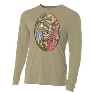 Skeleton Vacation Cooling Performance Long Sleeve Crew