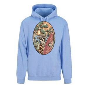 Skeleton Vacation Unisex Surf Hoodie