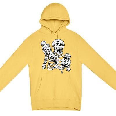 Skeleton Vaccine Premium Pullover Hoodie