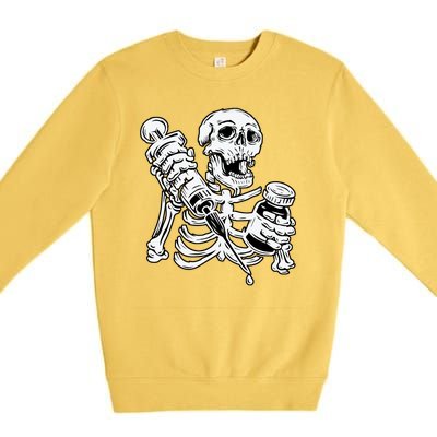 Skeleton Vaccine Premium Crewneck Sweatshirt