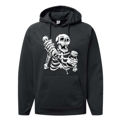 Skeleton Vaccine Performance Fleece Hoodie