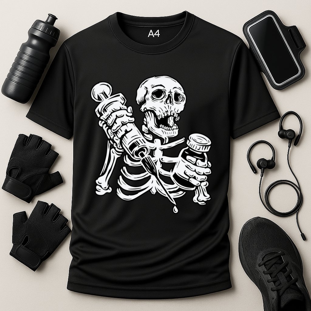 Skeleton Vaccine Performance Shirt