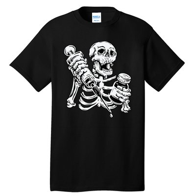 Skeleton Vaccine Tall T-Shirt