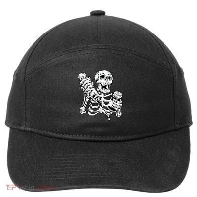 Skeleton Vaccine 7-Panel Snapback Hat