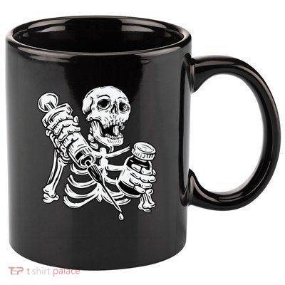 Skeleton Vaccine 11oz C Handle Ceramic Mug