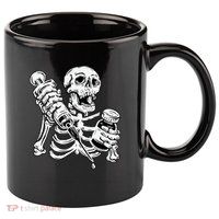 Skeleton Vaccine 11oz C Handle Ceramic Mug