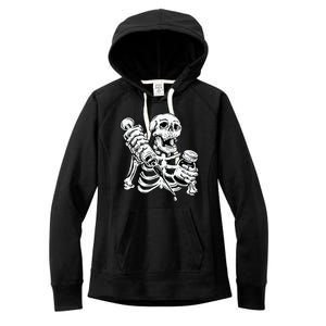 Skeleton Vaccine Women's Fleece Hoodie