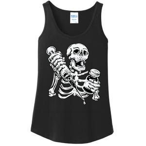 Skeleton Vaccine Ladies Essential Tank